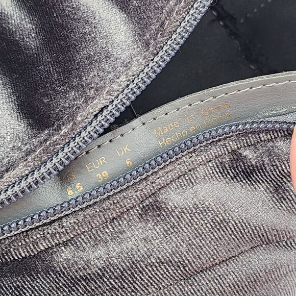 Aldo Belinna Velvet Gray Over The Knee Heeled Boots Size 8.5 - Picture 8 of 9